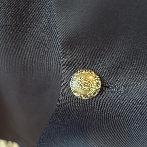 Murano Blazer Sport Coat Wool Navy 42S - Picture 10 of 10